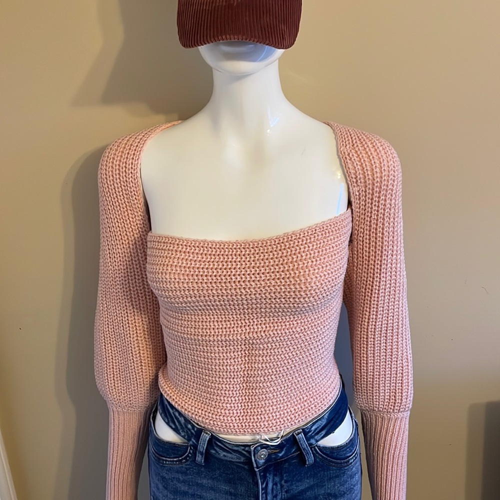 Mock Sweater. Versatile! Can be worn as a scarf or sweater.